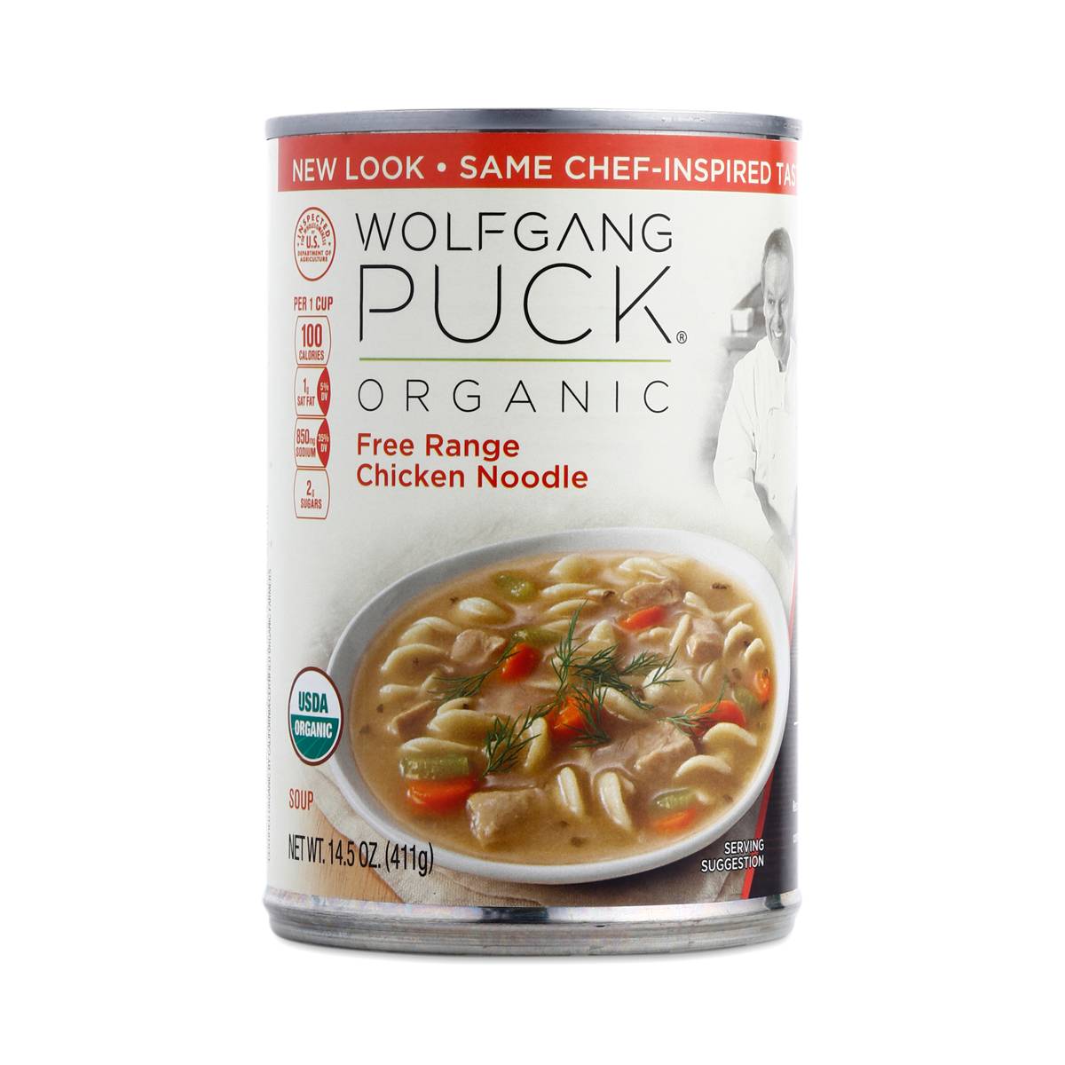 Wolfgang Puck Soup, Organic, Free Range Chicken Noodle 14.5 Oz