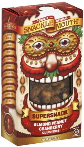 Snackle Mouth Almond Peanut Cranberry Clusters - 5.5 Oz