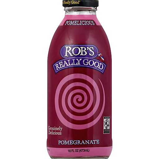 Robs Really Good Beverage, Pomelicious, Pomegranate Flavor 16 Oz