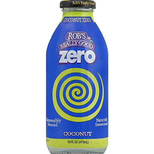Robs Really Good Beverage, Coconut Zero, Coconut 16 Oz