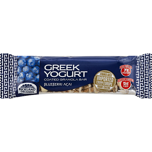 Rickland Orchards Granola Bar, Greek Yogurt Coated, Blueberry Acai