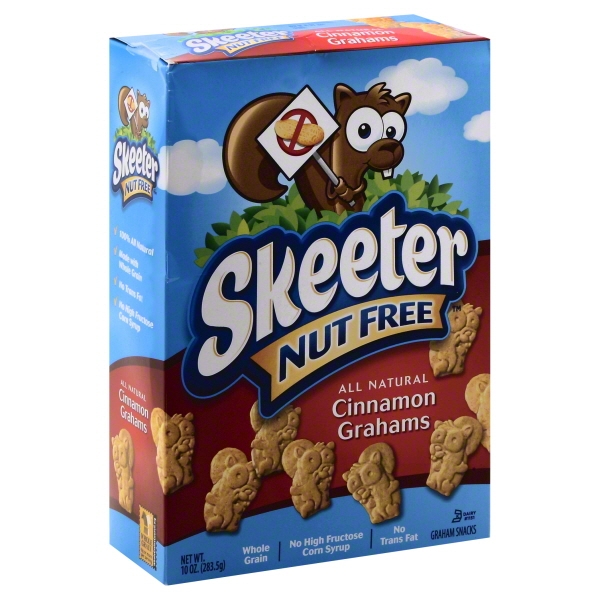 Skeeter Nut Free Cinnamon Grahams Snacks 10 Oz