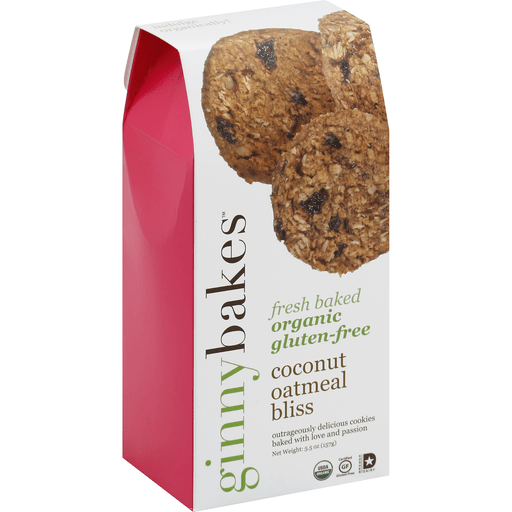 Ginny Bakes Organics Gluten-Free Cookies Coconut Oatmeal Bliss
