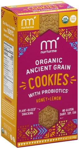 NurturMe Ancient Grain Cookies, Honey + Lemon