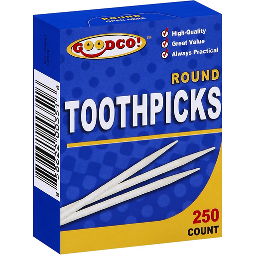 Goodco Toothpicks, Round