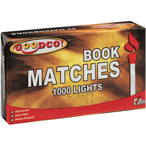GoodCo Matches - Plain Book
