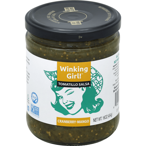 Winking Girl! Salsa, Tomatillo, Cranberry-Mango