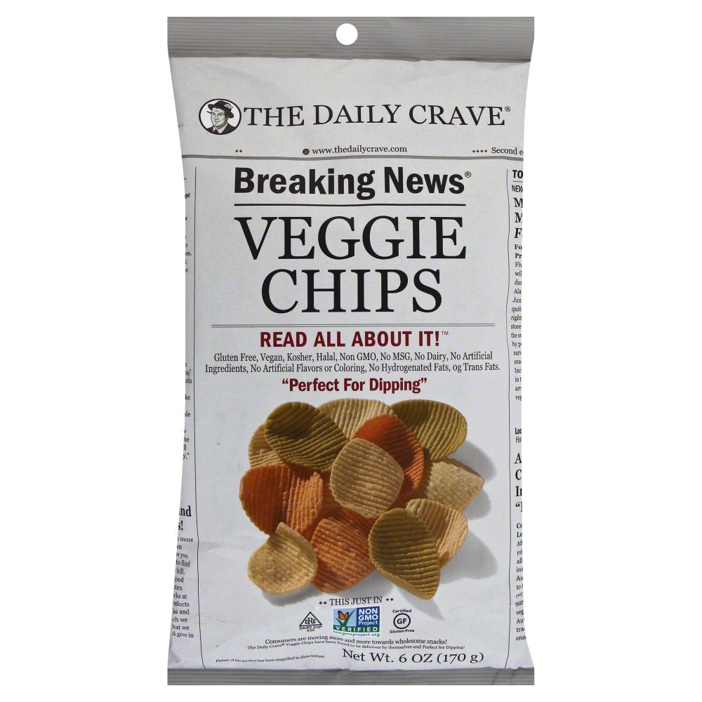 The Daily Crave Veggie Chips, Breaking News 6 Oz
