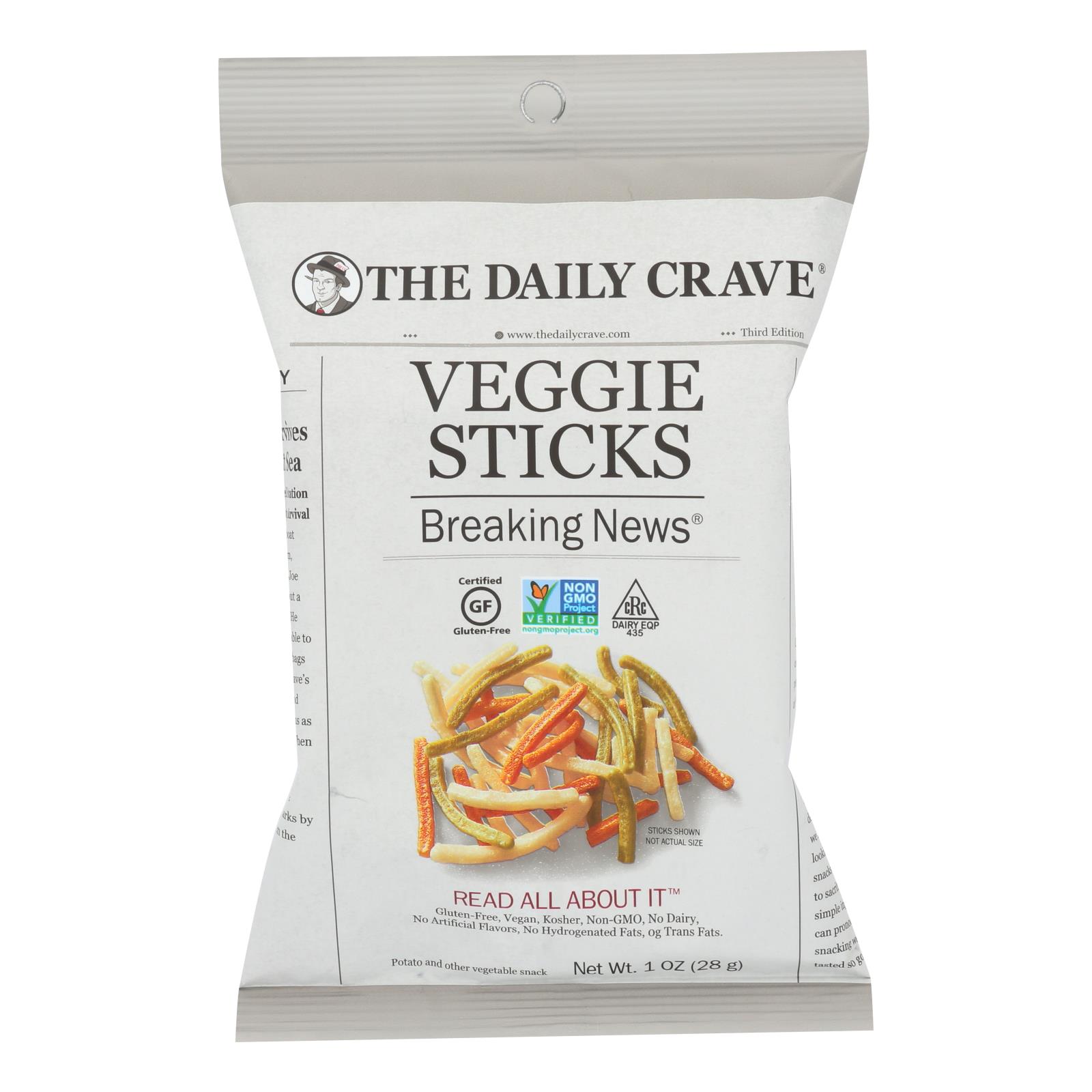 The Daily Crave Veggie Sticks 1 Oz