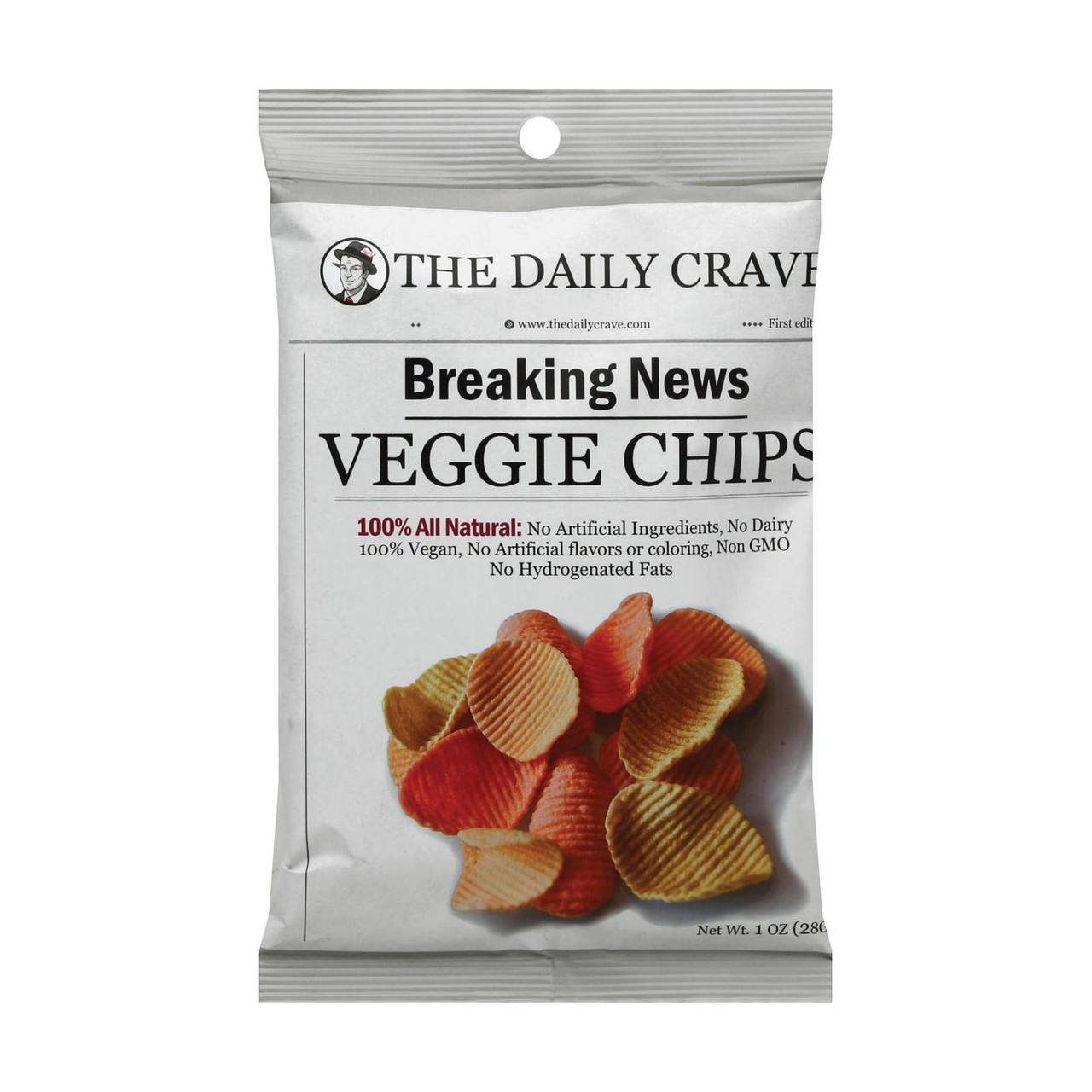 The Daily Crave Chips, Veggie 1 Oz