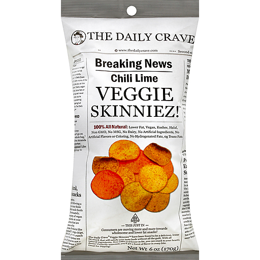 The Daily Crave Veggie Skinniez, Chili Lime