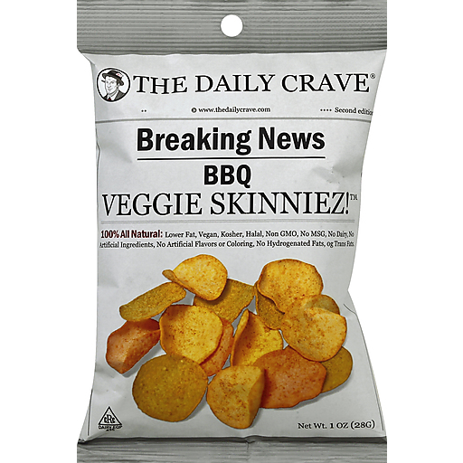 The Daily Crave Veggie Skinniez, BBQ 1 Oz