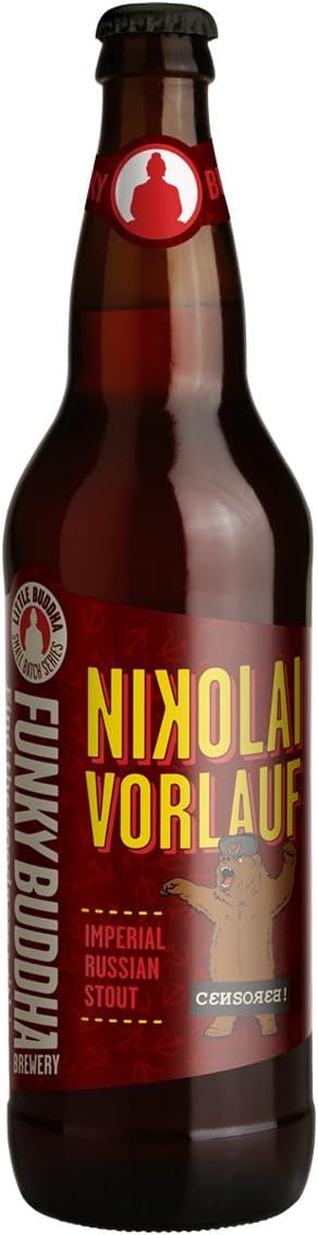 Funky Buddha Nikolai Vorlauf Imperial Stout, 9.5 % ABV, 22 Oz