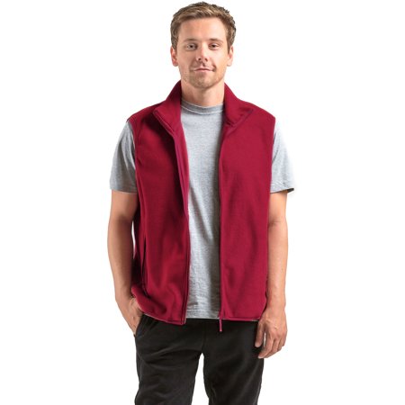Knocker Men's Polar Fleece Zip Up Vest