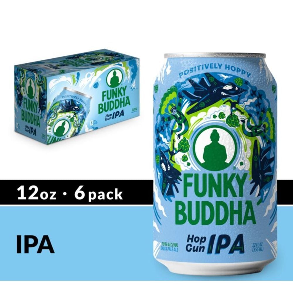 Funky Buddha Hop Gun IPA Beer - 6pk/12 Fl Oz Cans