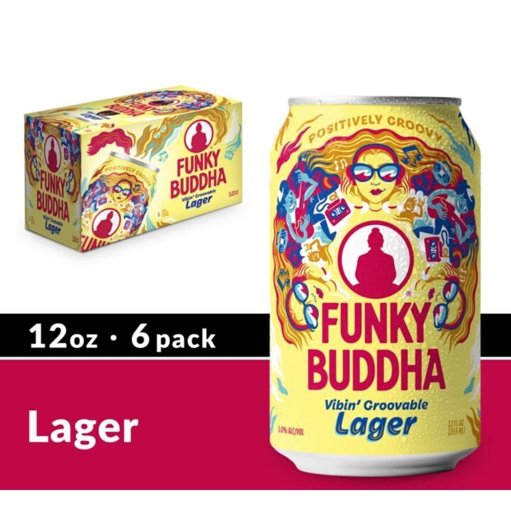Funky Buddha Vibin' Groovable Lager Beer - 6pk/12 Fl Oz Cans