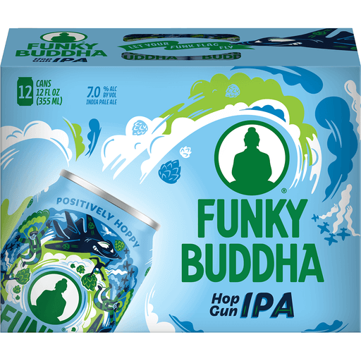 Funky Buddha Hop Gun IPA Beer - 12pk/12 Fl Oz Cans