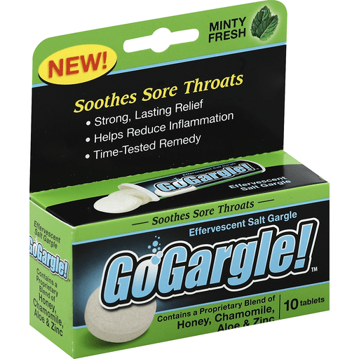 GoGargle Effervescent Salt Minty Fresh, Tablets