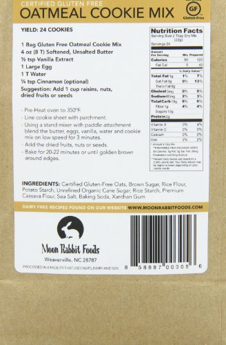 Moon Rabbit Gluten Free Wholesome Oatmeal Cookie Mix, 19.1-Oz