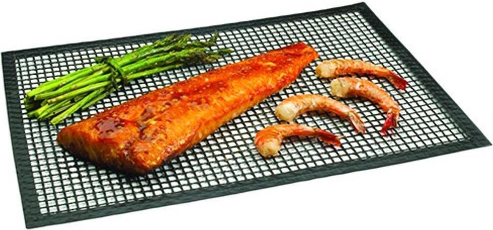 Chef's Planet Grill And BBQ Mat Non-Stick 15 X 10.5 Black