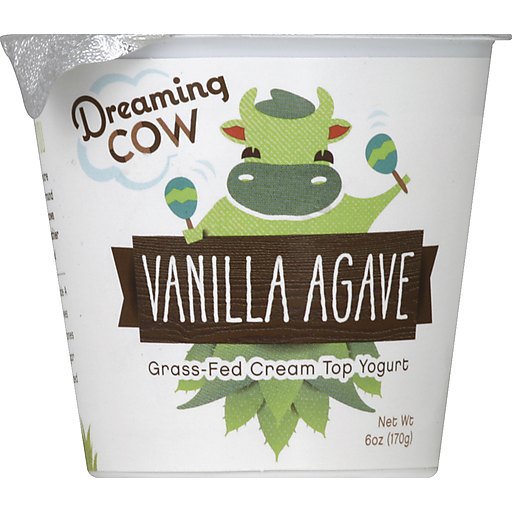 Dreaming Cow Yogurt, Grass Fed Cream Top, Vanilla Agave 6 Oz