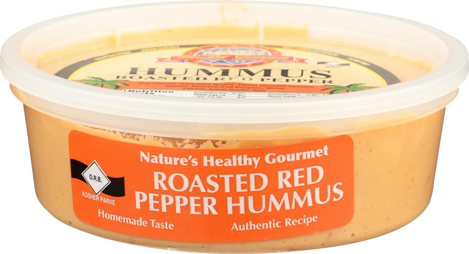 Nature's Healthy Gourmet Roasted Red Pepper Hummus, 8 OZ