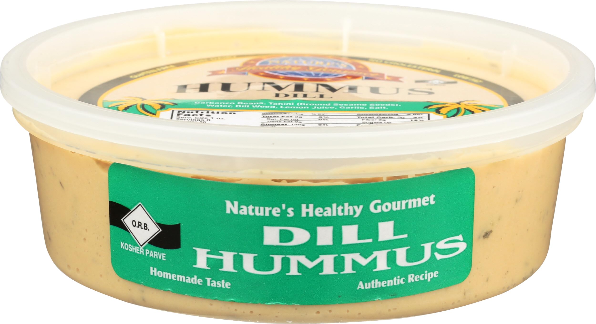 Nature's Healthy Gourmet Dill Hummus, 8 OZ
