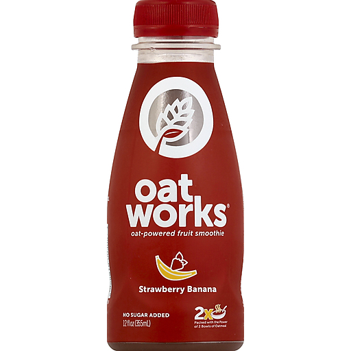 Oatworks Fruit Smoothie, Oat-Powered, Strawberry Banana