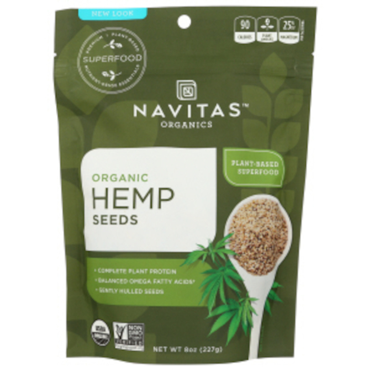 Navitas Naturals Hemp Seeds - Organic - Shelled - 8 Oz - Case Of 12