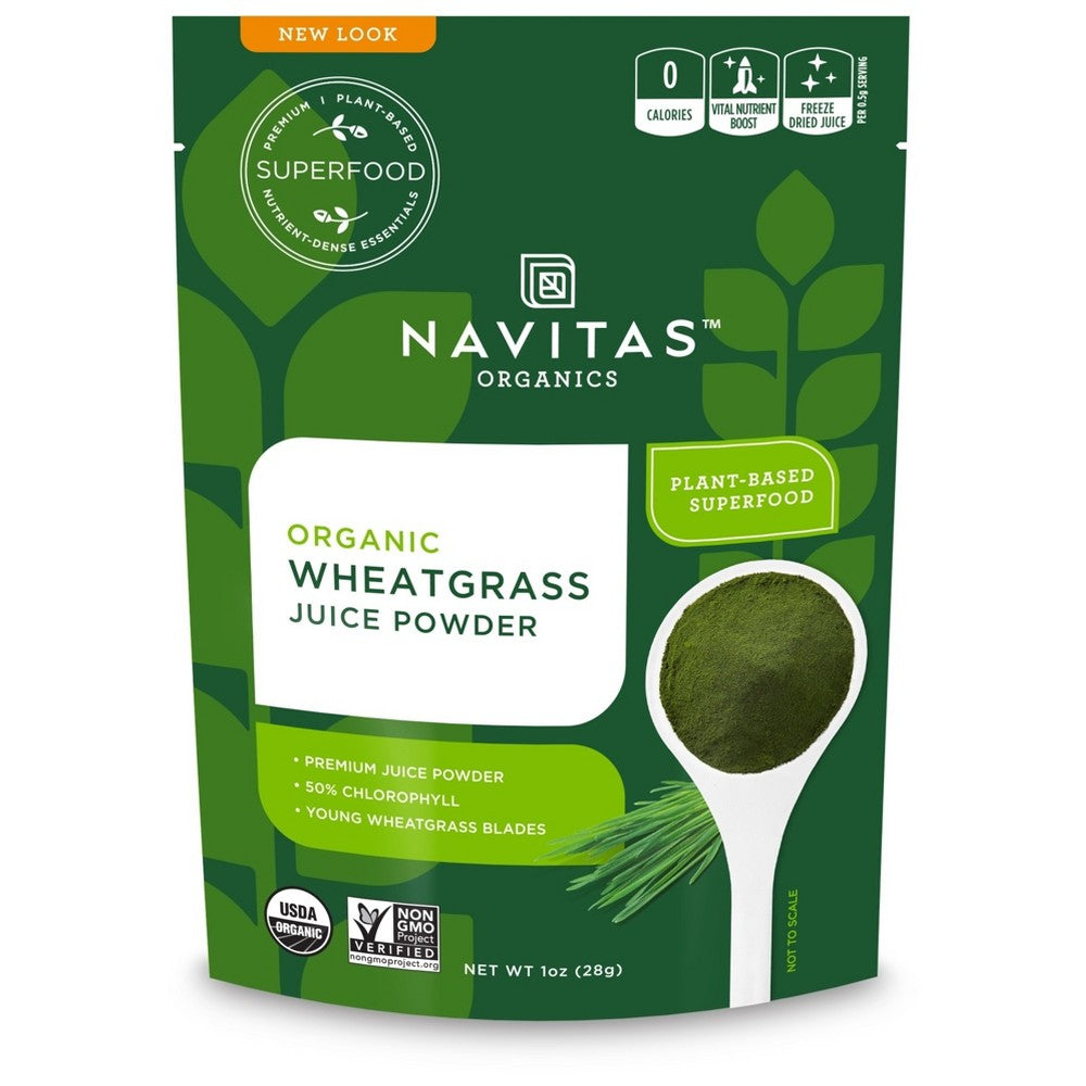 Navitas Organics, Organic Wheatgrass Juice Powder, 1 Oz (28 G)