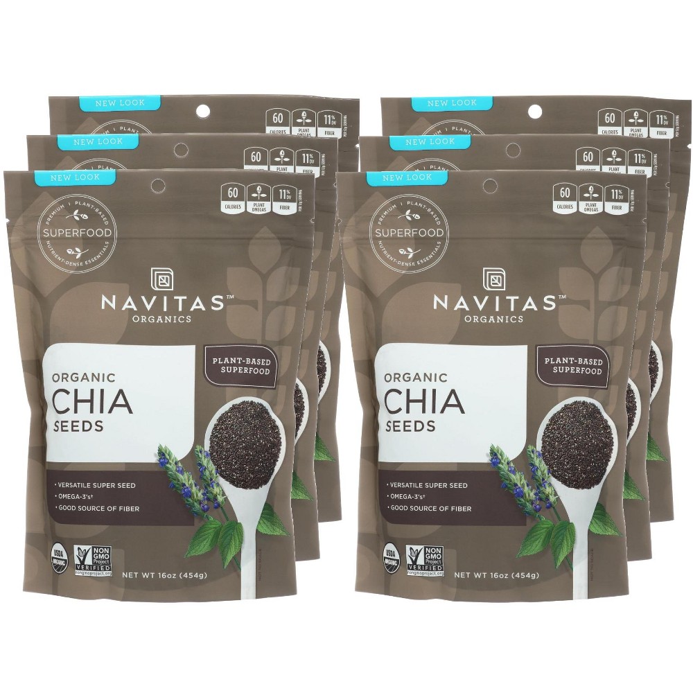 Navita's Organics, Organic Chia Seeds, 16 Oz