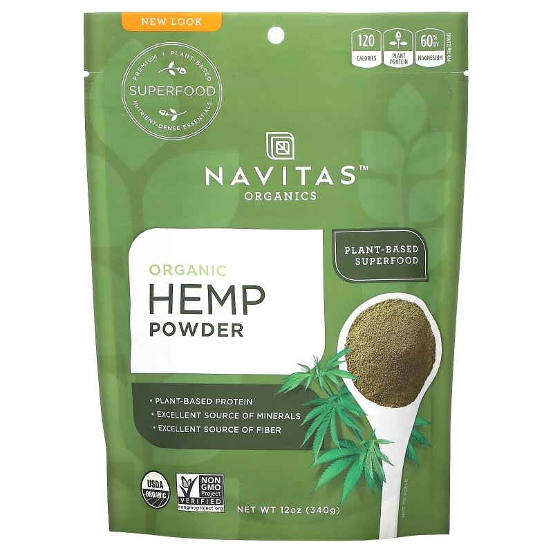 Navitas Naturals Protein Powder Organic Hemp Raw 12 Oz Case Of 6