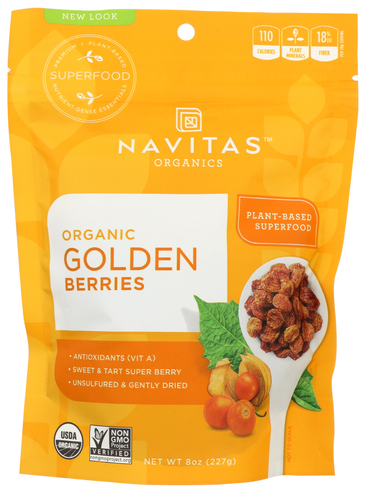 Navitas Organics Golden Berries, 8 Oz