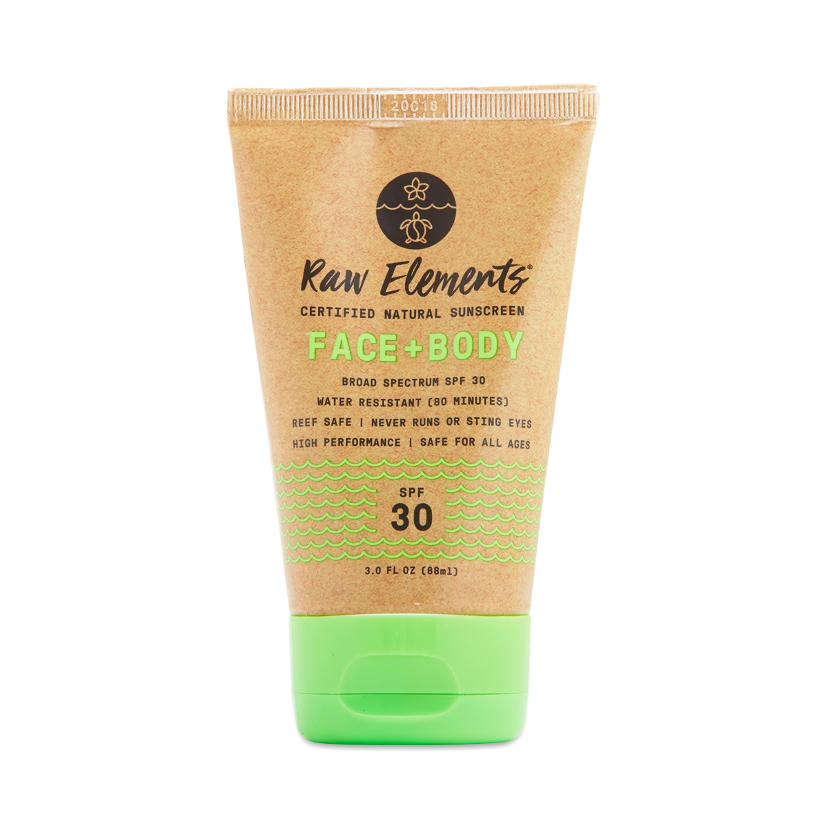 Raw Elements Face And Body Mineral Sunscreen Tube - SPF 30 - 3 Fl Oz