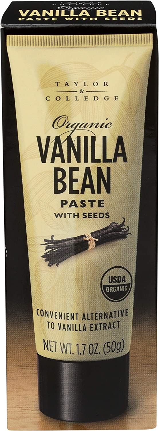 Taylor & Colledge Organic Vanilla Bean Paste With Seeds 1.7 Oz Tube