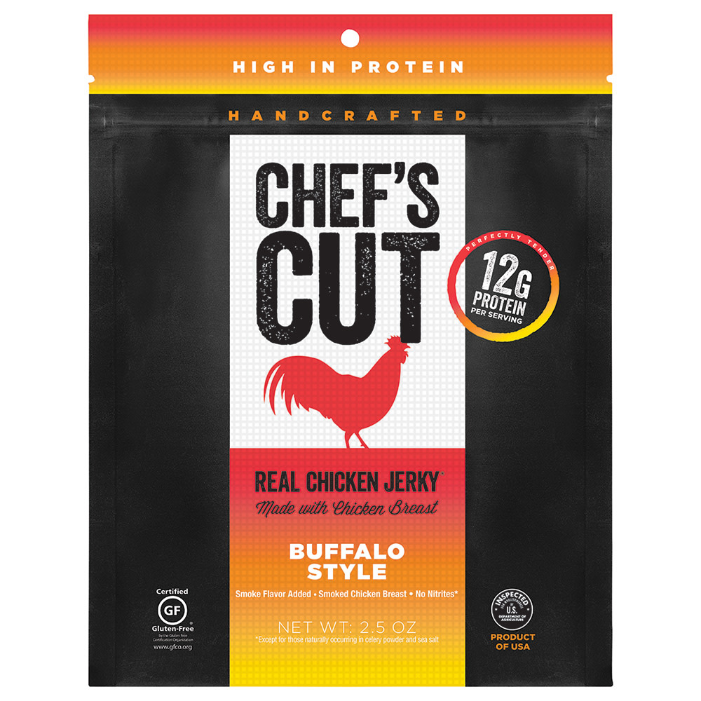 Chef's Cut Jerky, Real Chicken, Buffalo Style 2.5 Oz