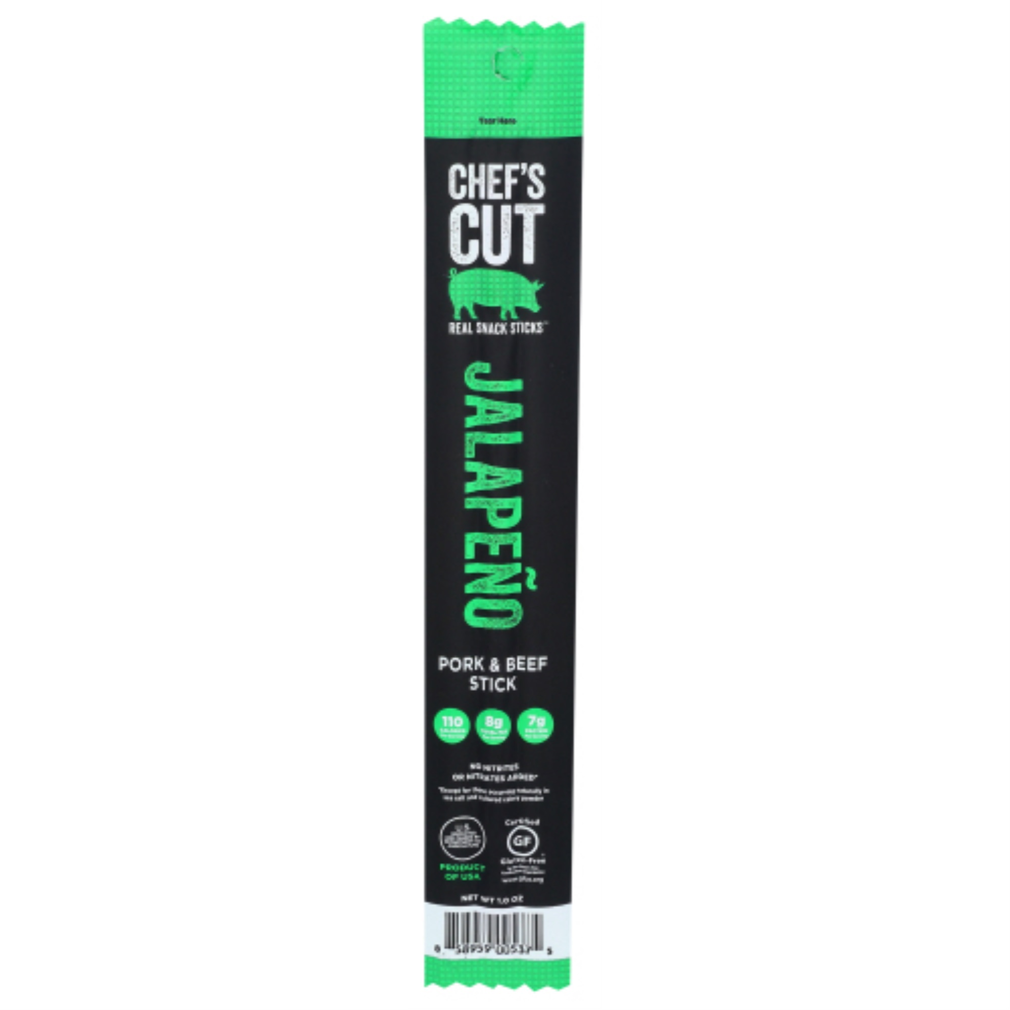 Chef's Cut Real Jerky Co. Jalapeno Cheddar Pork & Beef Stick - 1 Oz