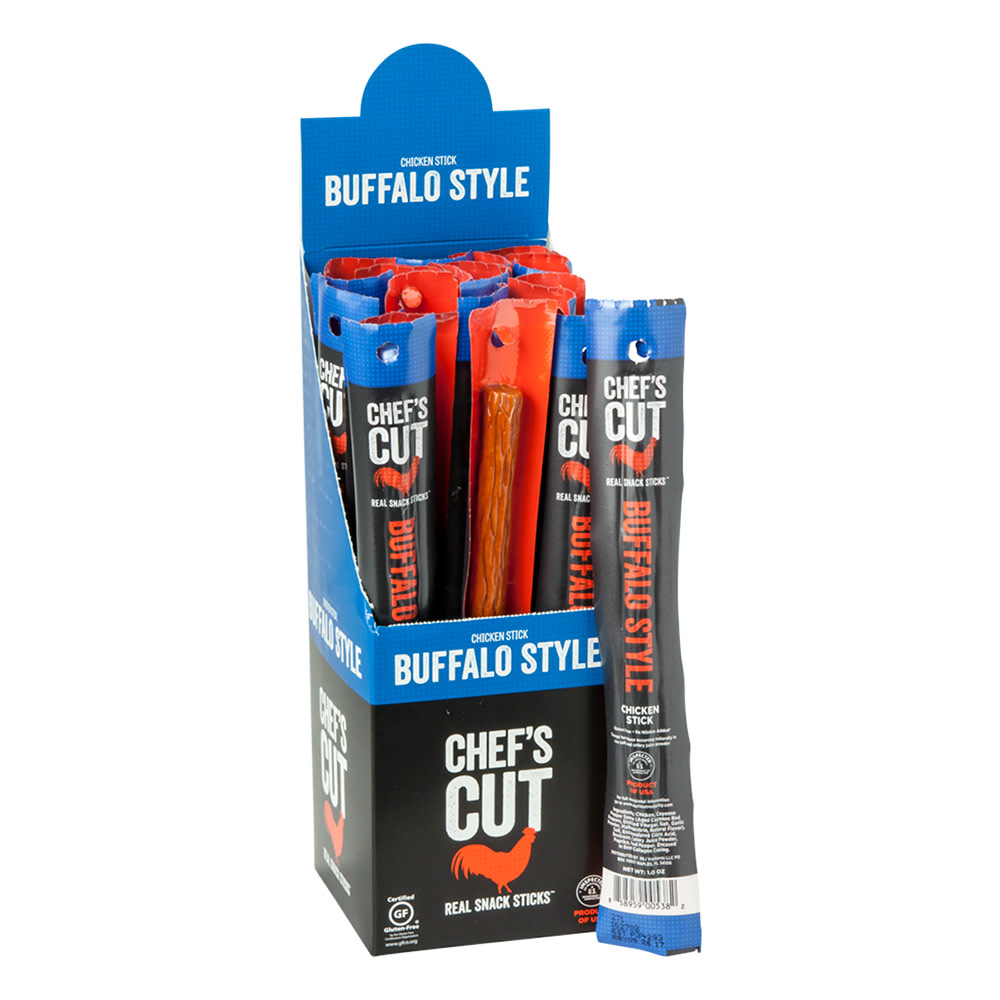 Chef's Cut Jerky Snack Stick Buffalo Style Chicken, 1 Oz