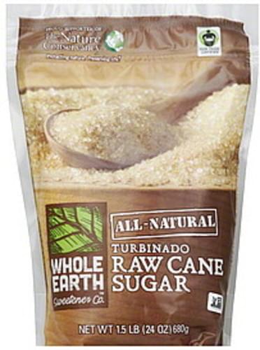 Whole Earth Sugar, Raw Cane, Turbinado