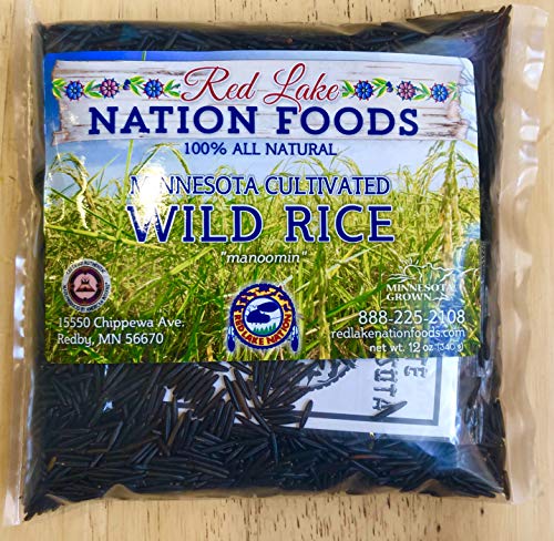 Red Lake Nation Foods 100 All Natural Minnesota Cultivated Wild Rice, 12 OUNCES