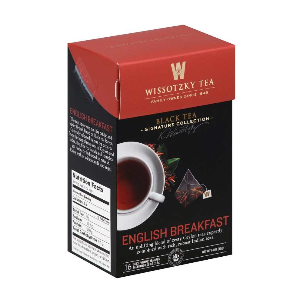 Wissotzky English Breakfast Tea 16 Ct Box - 6ct Case