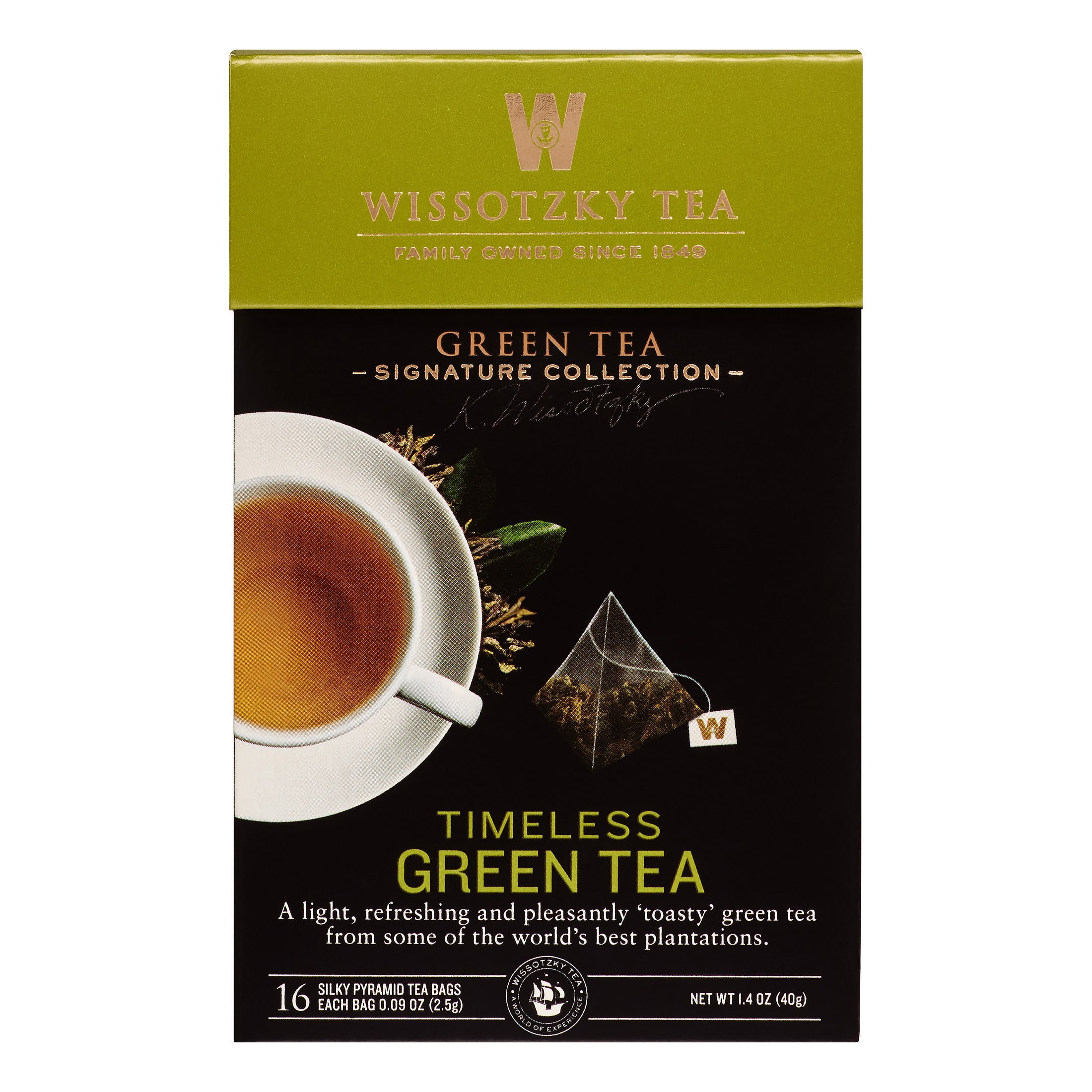 Wissotzky Tea Timeless Green 16 Ct Box - 6ct Case