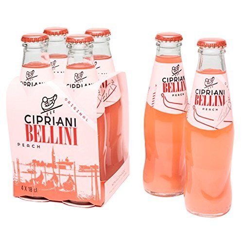 Cipriani Food Peach Bellini Mix Glass Bottles, 6.08 Ounce
