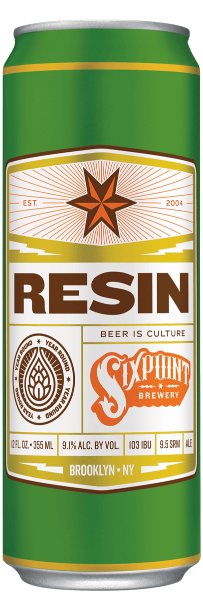 Sixpoint Resin Double IPA 24/12 Oz Cans