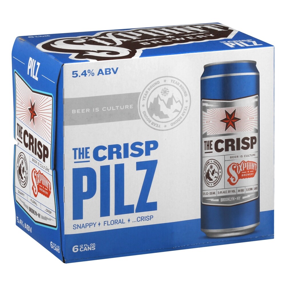 Sixpoint The Crisp Pilsner Beer - 6pk/12 Fl Oz Cans
