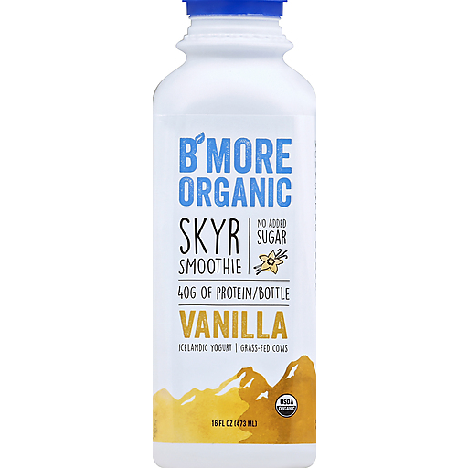 B More Organic Smoothie, Skyr, Vanilla 16 Oz