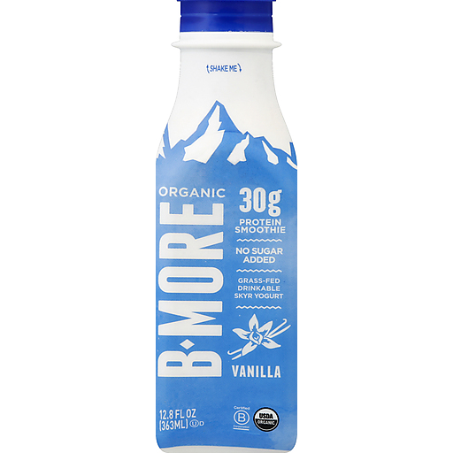 B More Organic Protein Smoothie, Skyr, Vanilla 12.8 Oz
