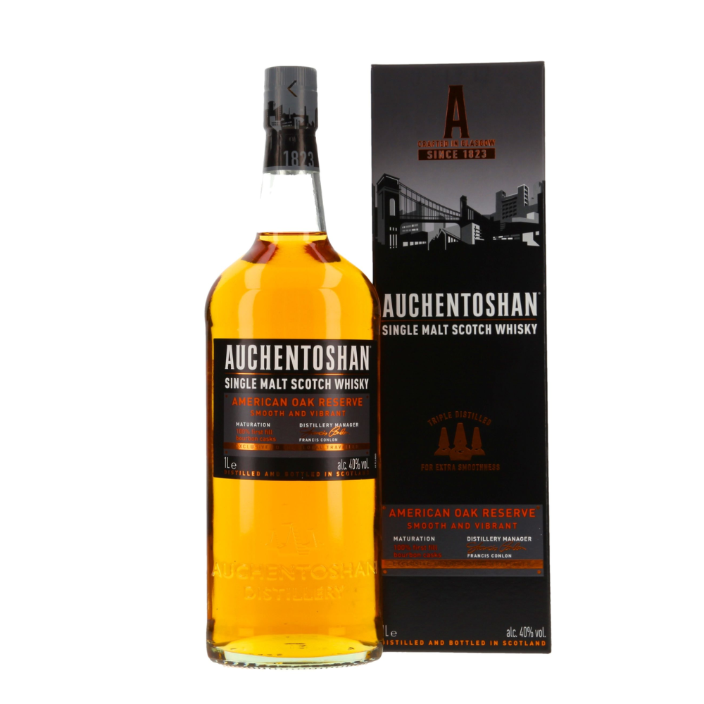 Auchentoshan Whisky, Single Malt Scotch, American Oak 750 Ml