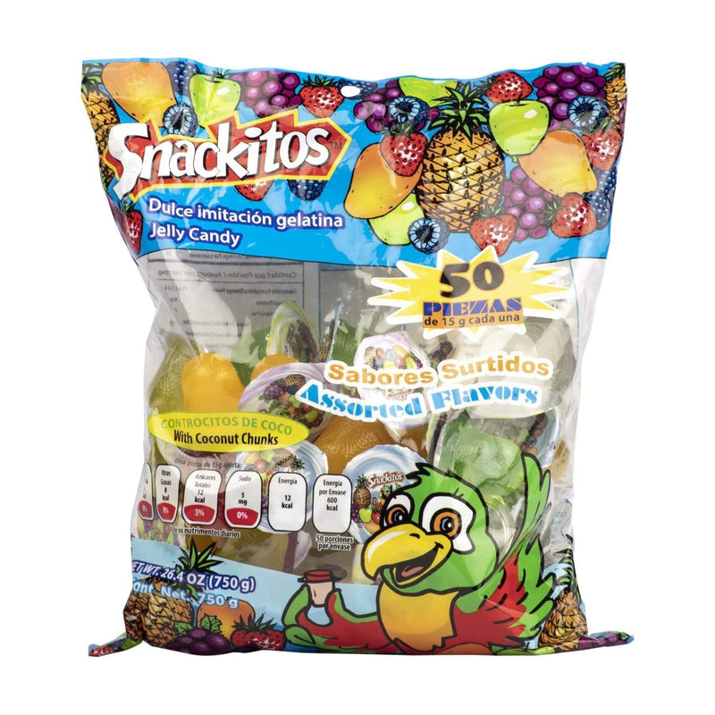 Snackitos Mini Gelatinas Sabores Surtidos 50 Uds