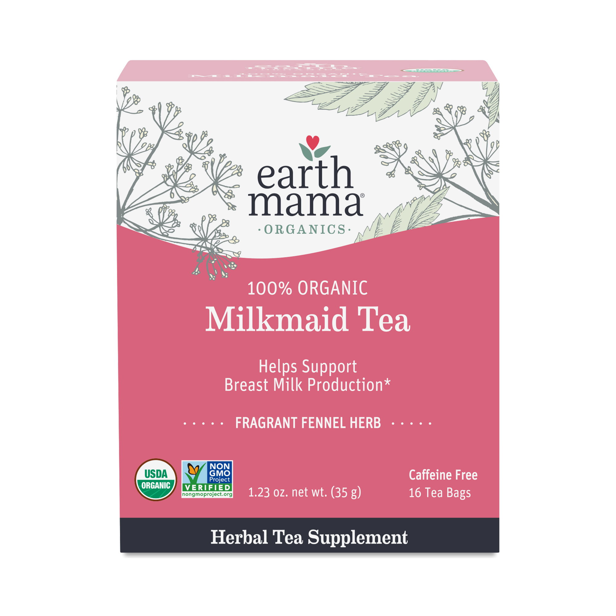 Earth Mama Angel Baby Organic Milkmaid Tea, 16 Bags